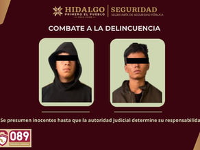 Inteligencia de la SSPH permite captura de responsables de robo de vehículos en Tepeji del Río