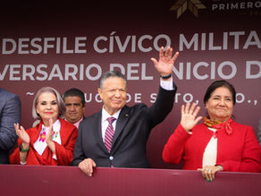 Se llevó a cabo, sin novedad, el Desfile Cívico-Militar alusivo al Inicio de la Independencia de México