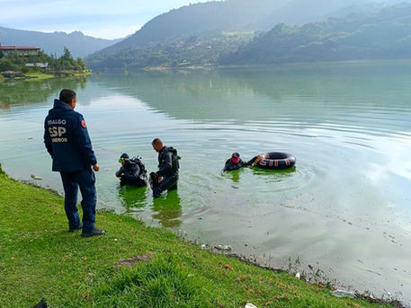 Recuperan cuerpo de hombre en presa La Estanzuela, Mineral del Chico