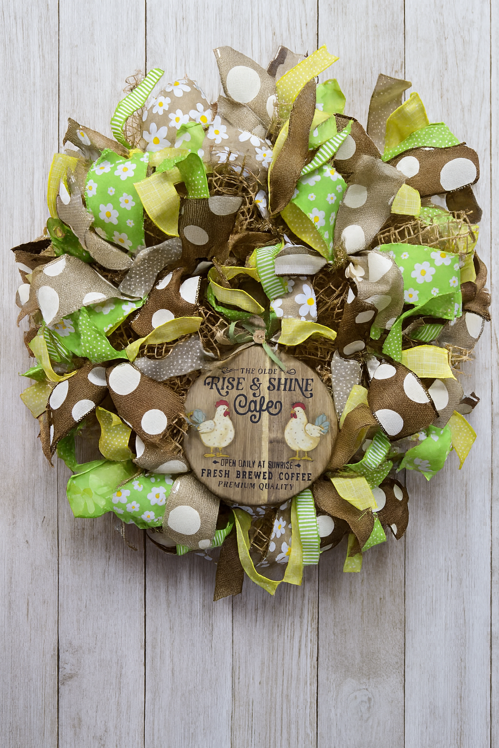 Rise and Shine Rooster Cafe Wreath