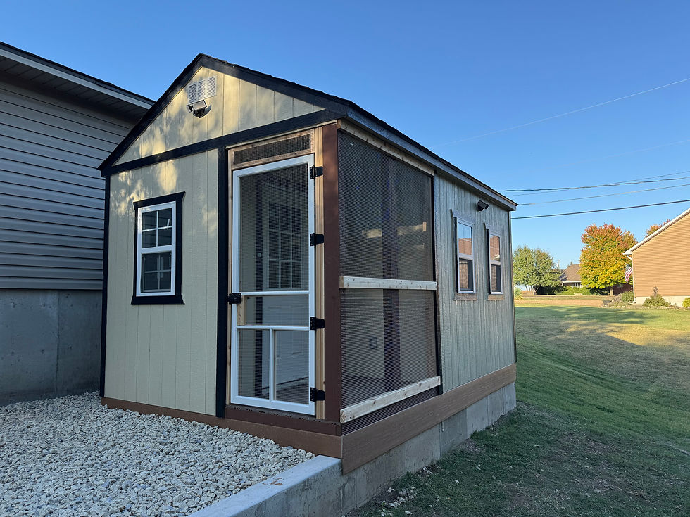 10x16 Utility ScreenedPorch