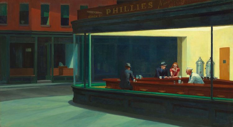 Edward Hopper, “Nighthawks” (1942)(Photo- Art Institute Chicago).jpeg