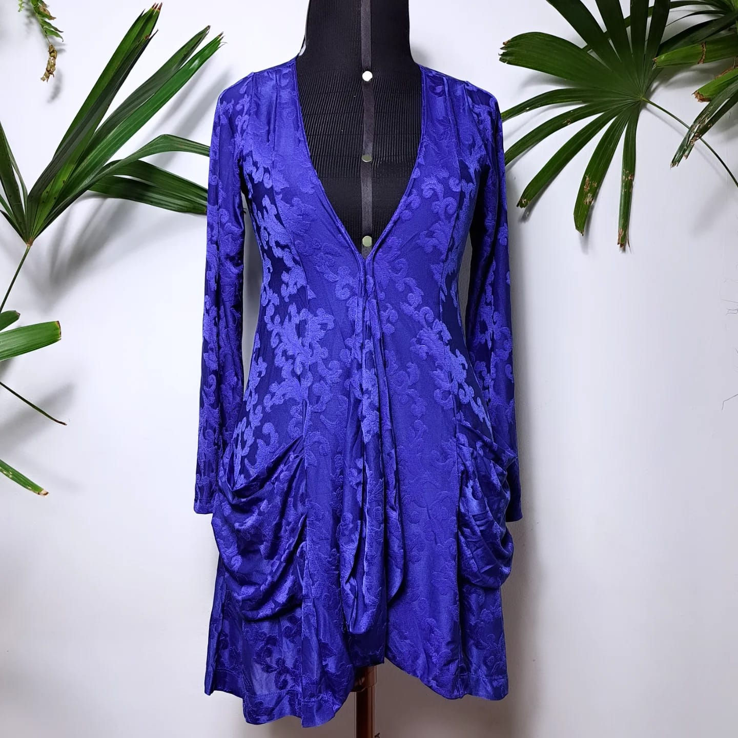 Cardigan Devorê azul