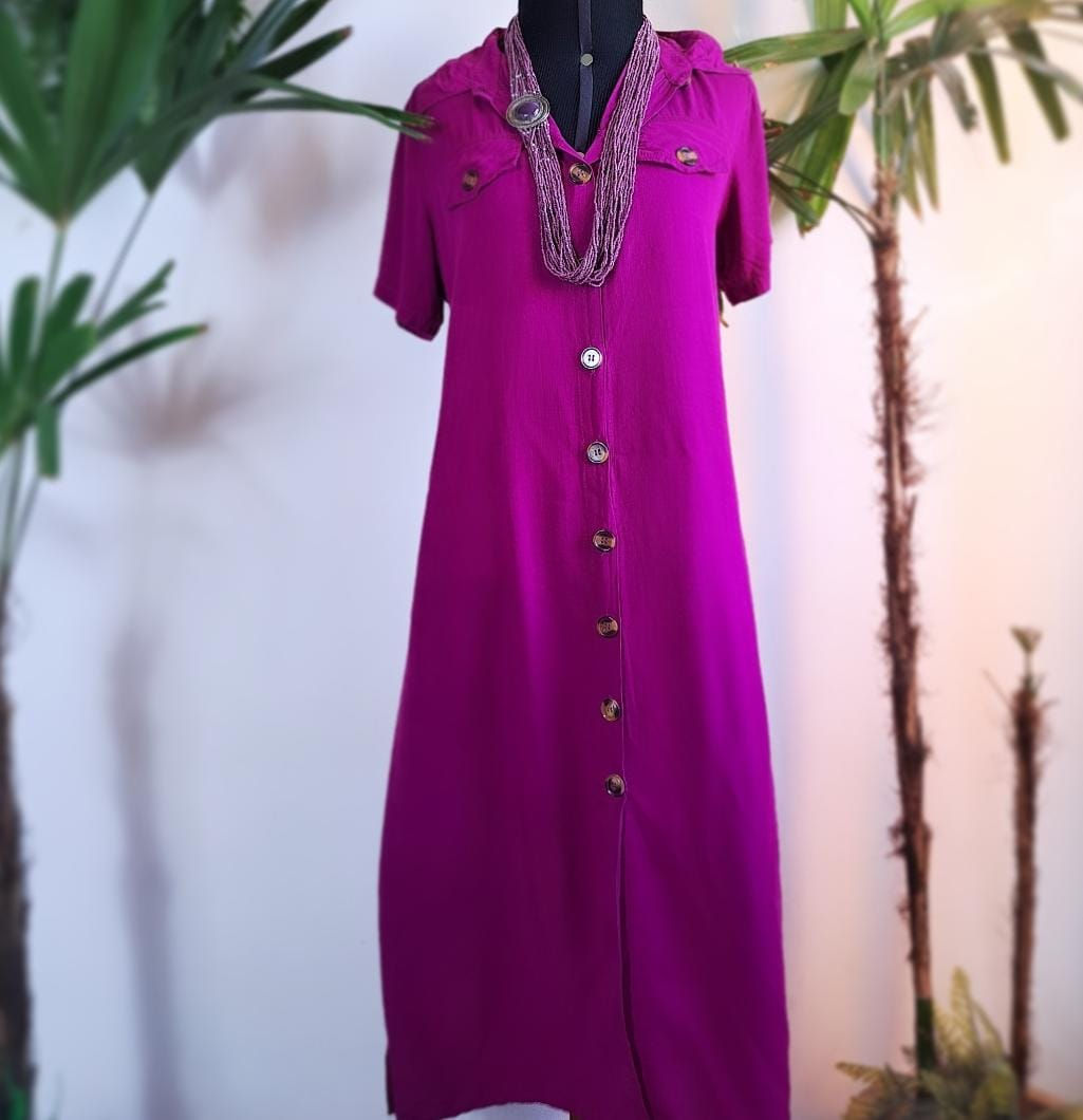 Vestido Chemise Magenta