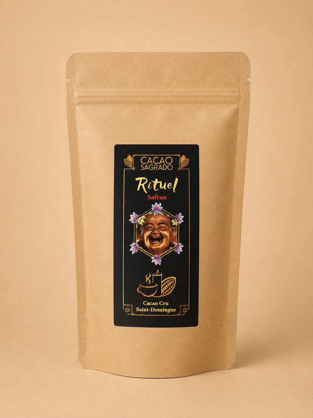 Kakao aus der Dominikanischen Republik mit Safran, 150g-240g-500g