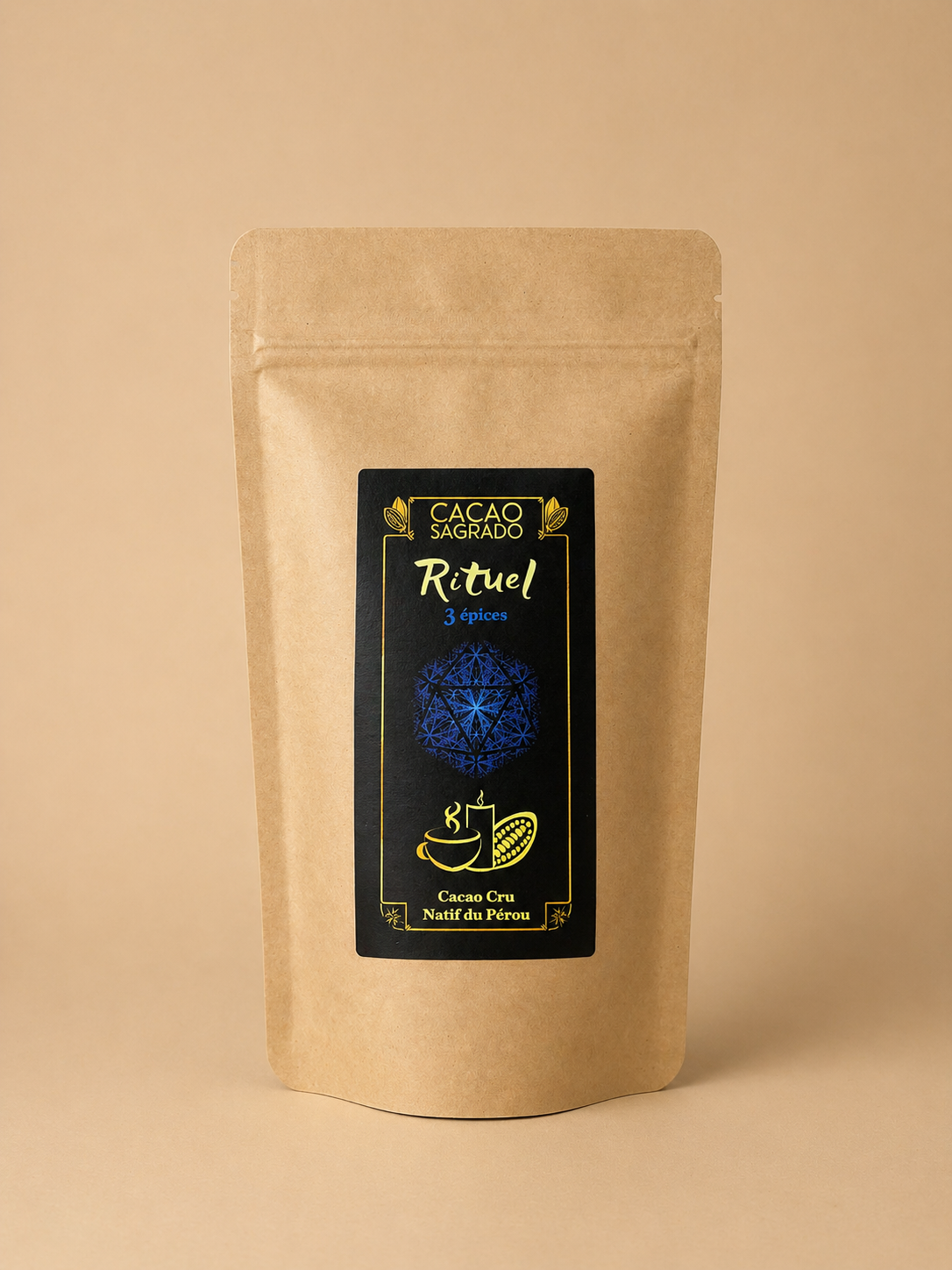 3 Gewürze, Zeremonieller Kakao aus Peru, 240g-500g-1kg
