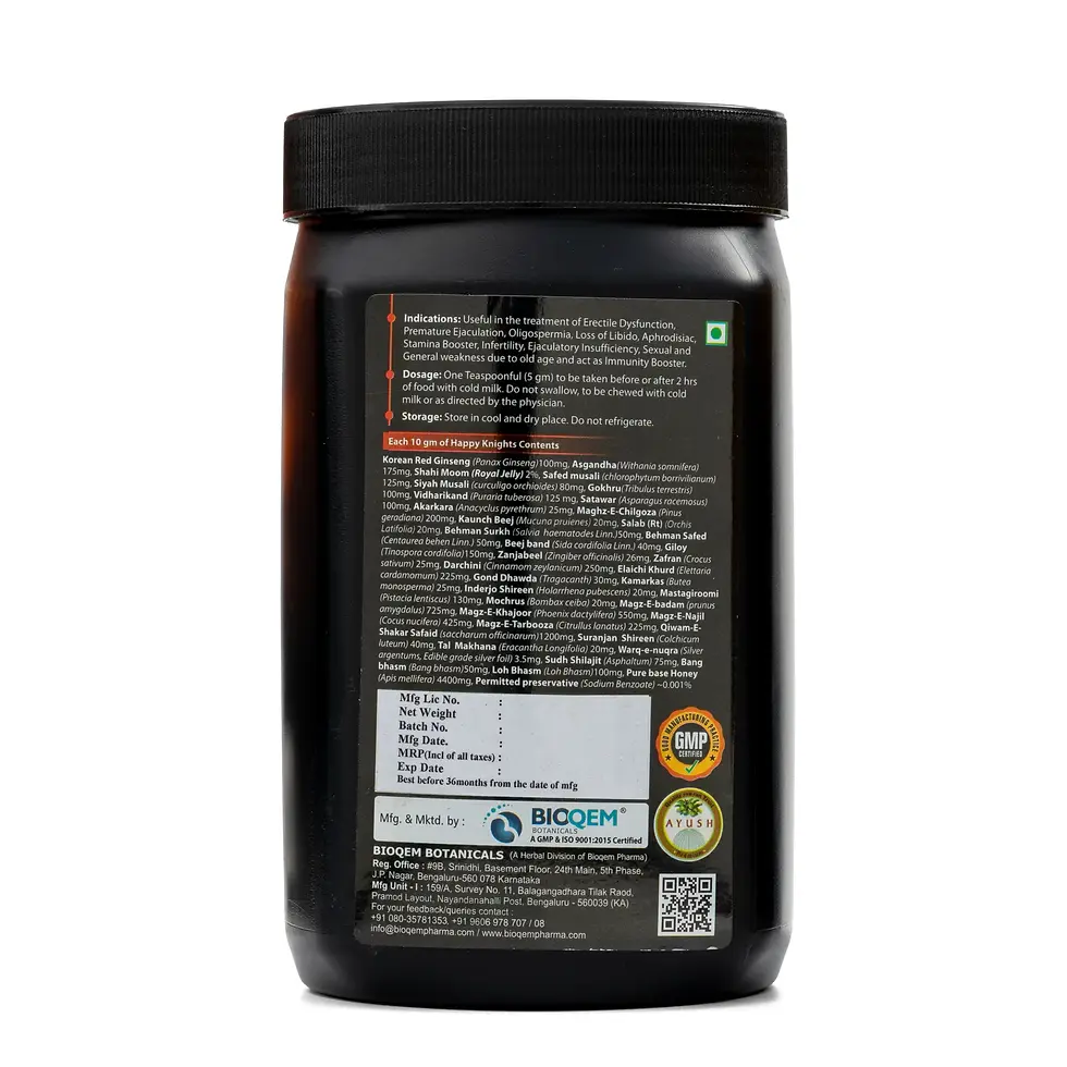 Thumbnail: Happy Knights Prash | Ayurvedic Male Stamina Booster | Bioqem Pharma