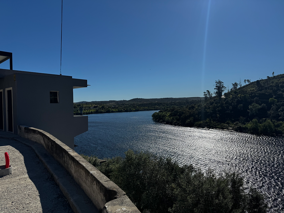 View of the river valley upstream.