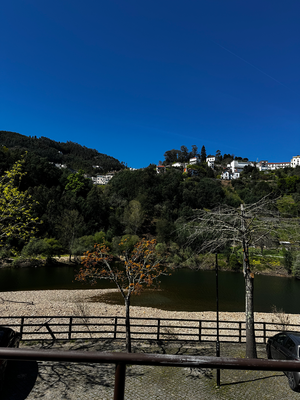 Views of the town on the other side of the valley.