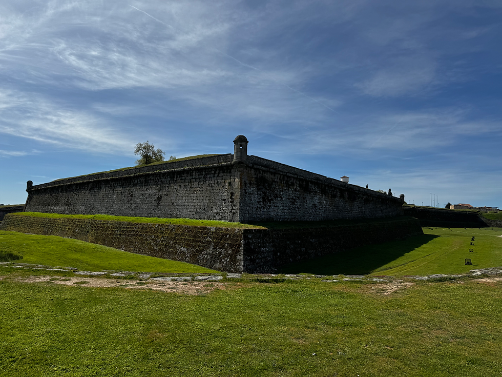 Outside the walled town.