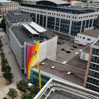 JAN KALÁB´s neues Mural am Johannisplatz