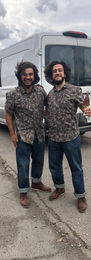 Kris and his Stunt Double on the set of HBOMax's TITANS
