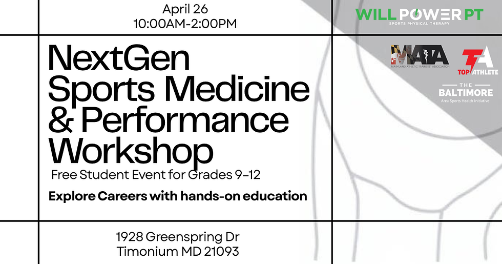 NextGen Sports Medicine & Performance Workshop Announced for April 26