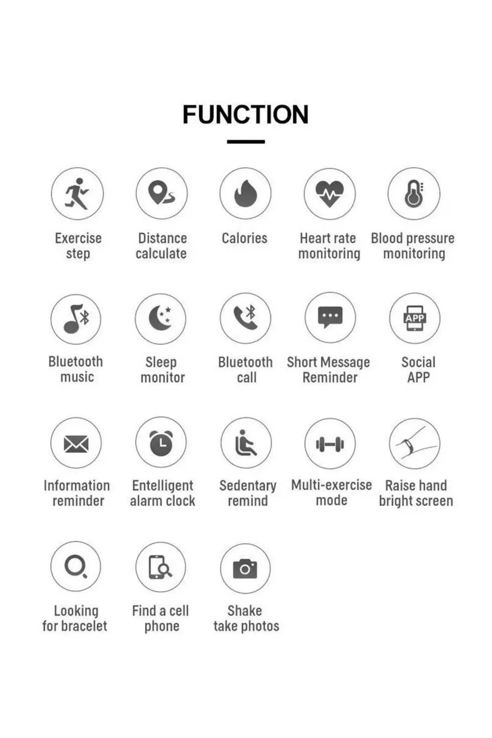 Thumbnail: SmartWatch Smart Watch T500 Smart Watch Turkish Menu Full Touch - Black