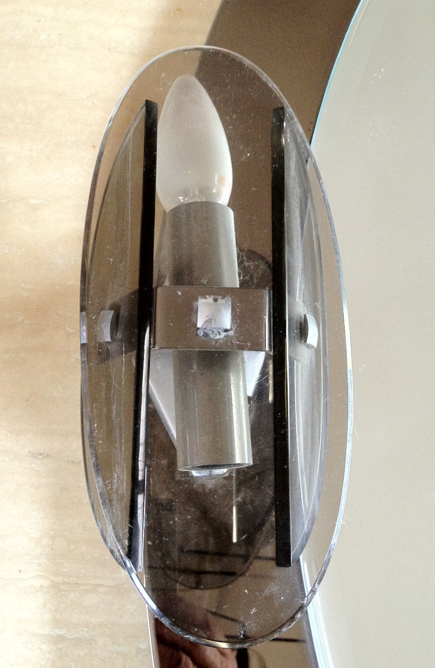 Miniature : 2 Miroirs de salle de bain Vintage + appliques