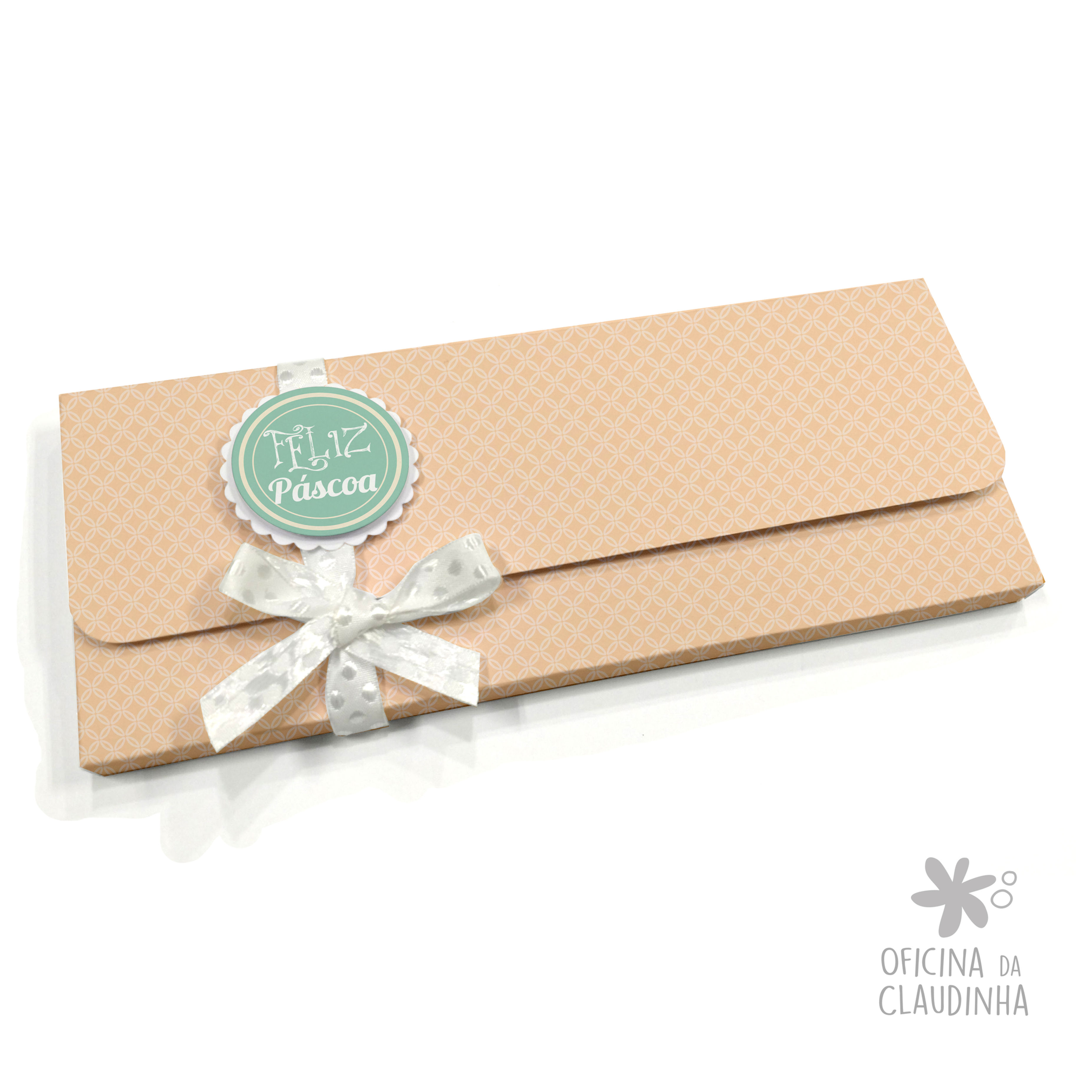 Caixa para 1 barra de chocolate - Delicatesse Laranja