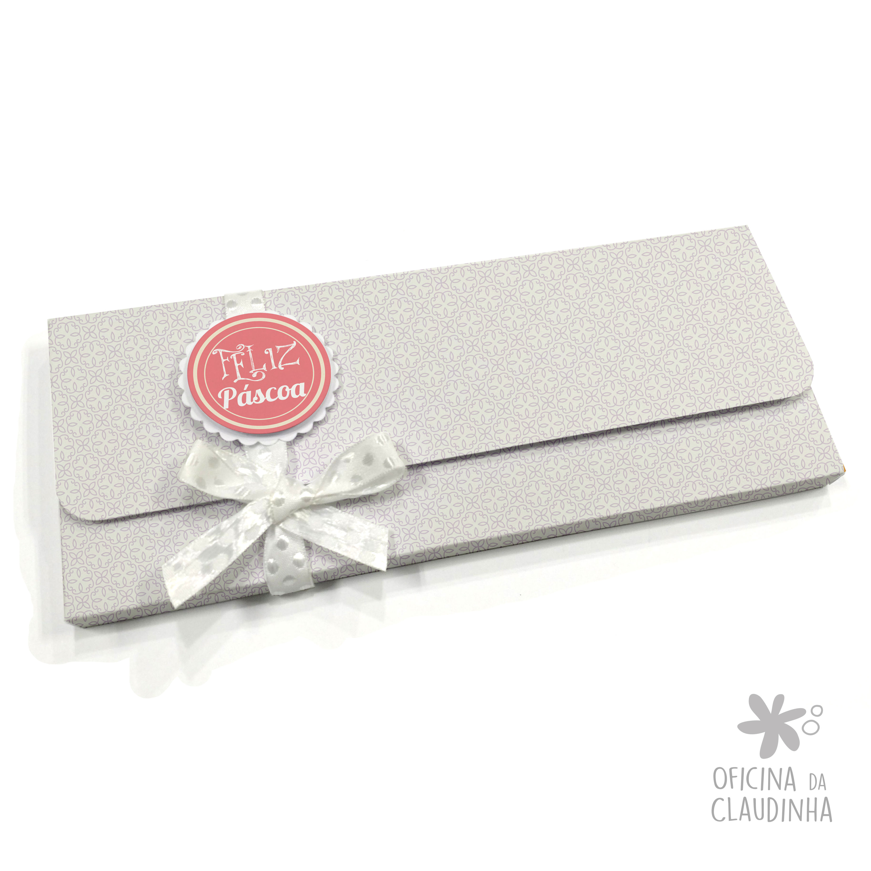 Caixa para 1 barra de chocolate - Delicatesse Lilás