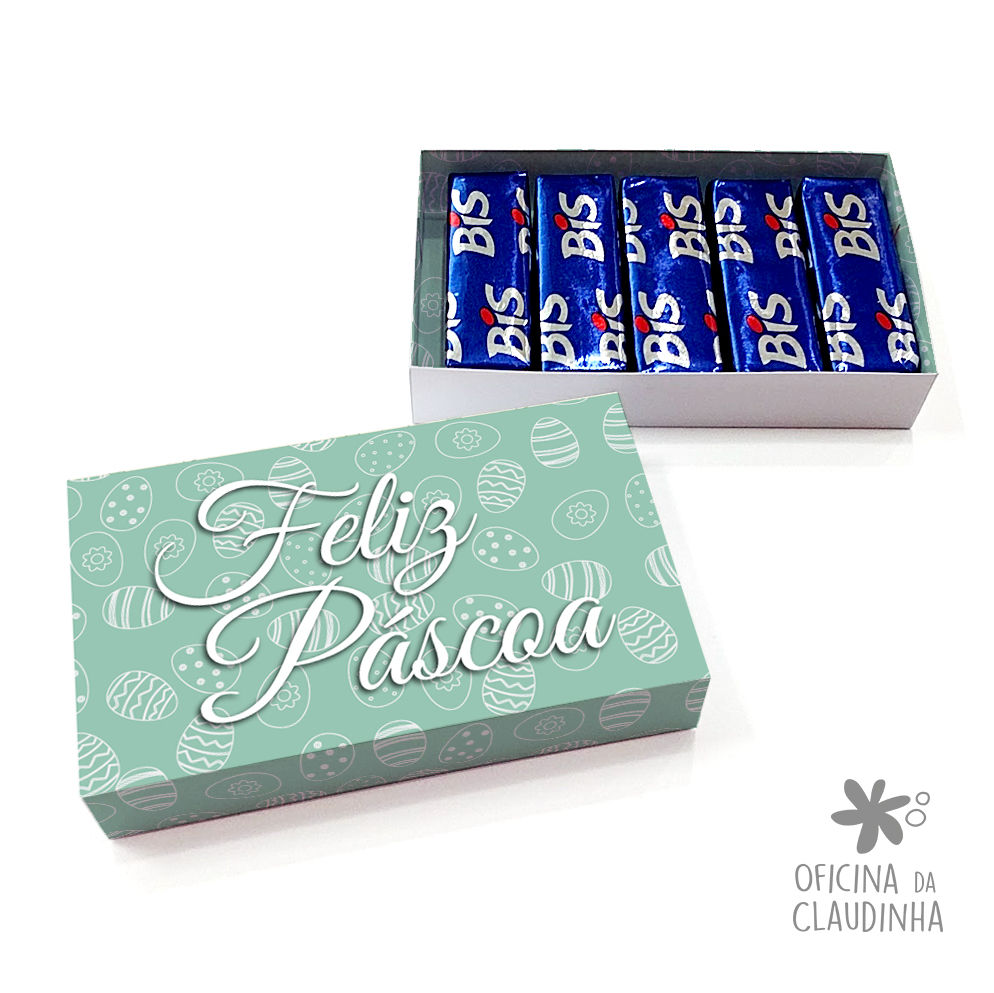 Caixa de Páscoa para 5 Bis - Ovos de Páscoa