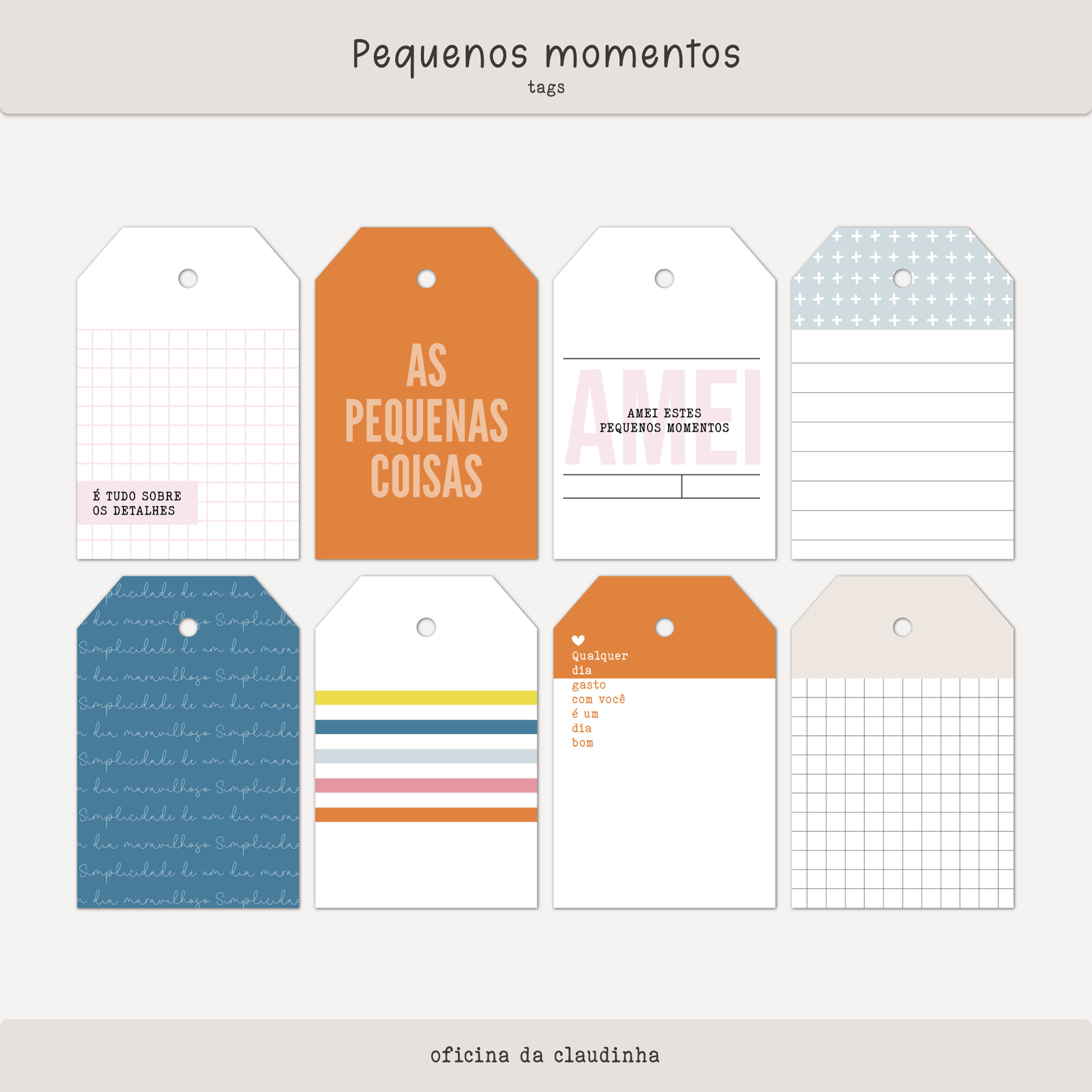 Pequenas coisas | Tags impressas