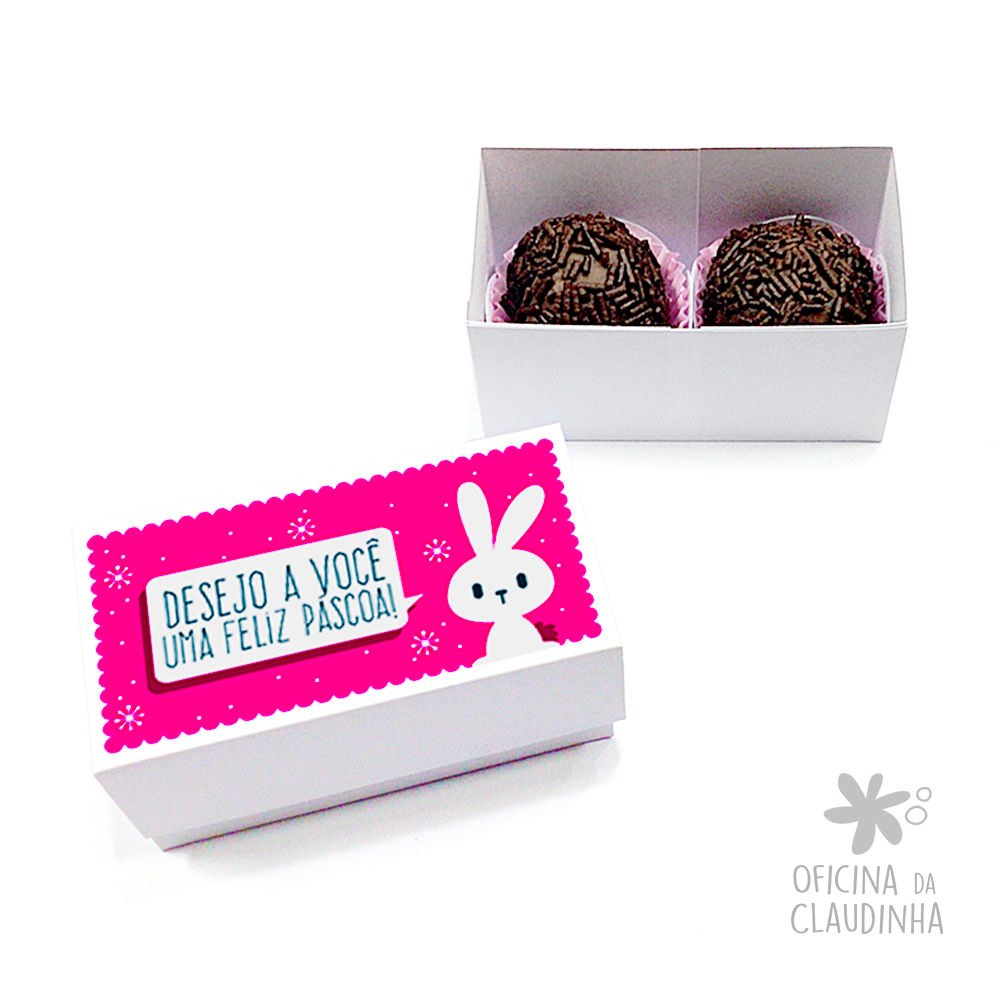 Caixa 2 Doces Páscoa - Pink