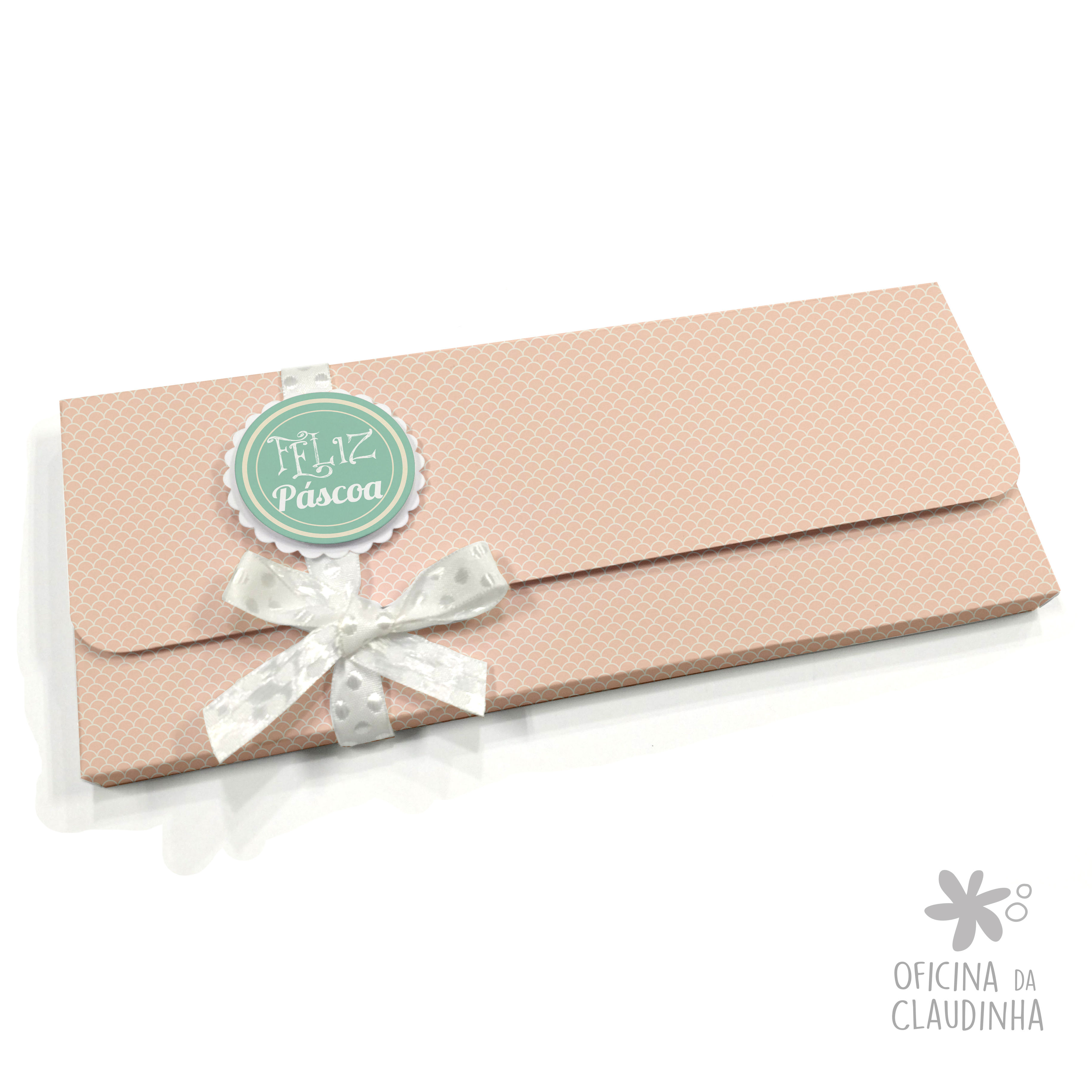 Caixa para 1 barra de chocolate - Delicatesse Rosa