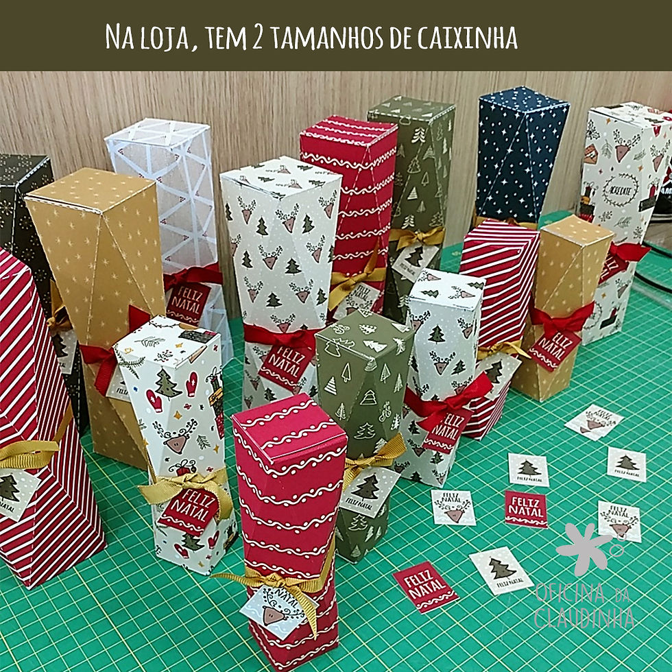 Miniatura: Caixa Multifacetada Grande - Listras Diagonais