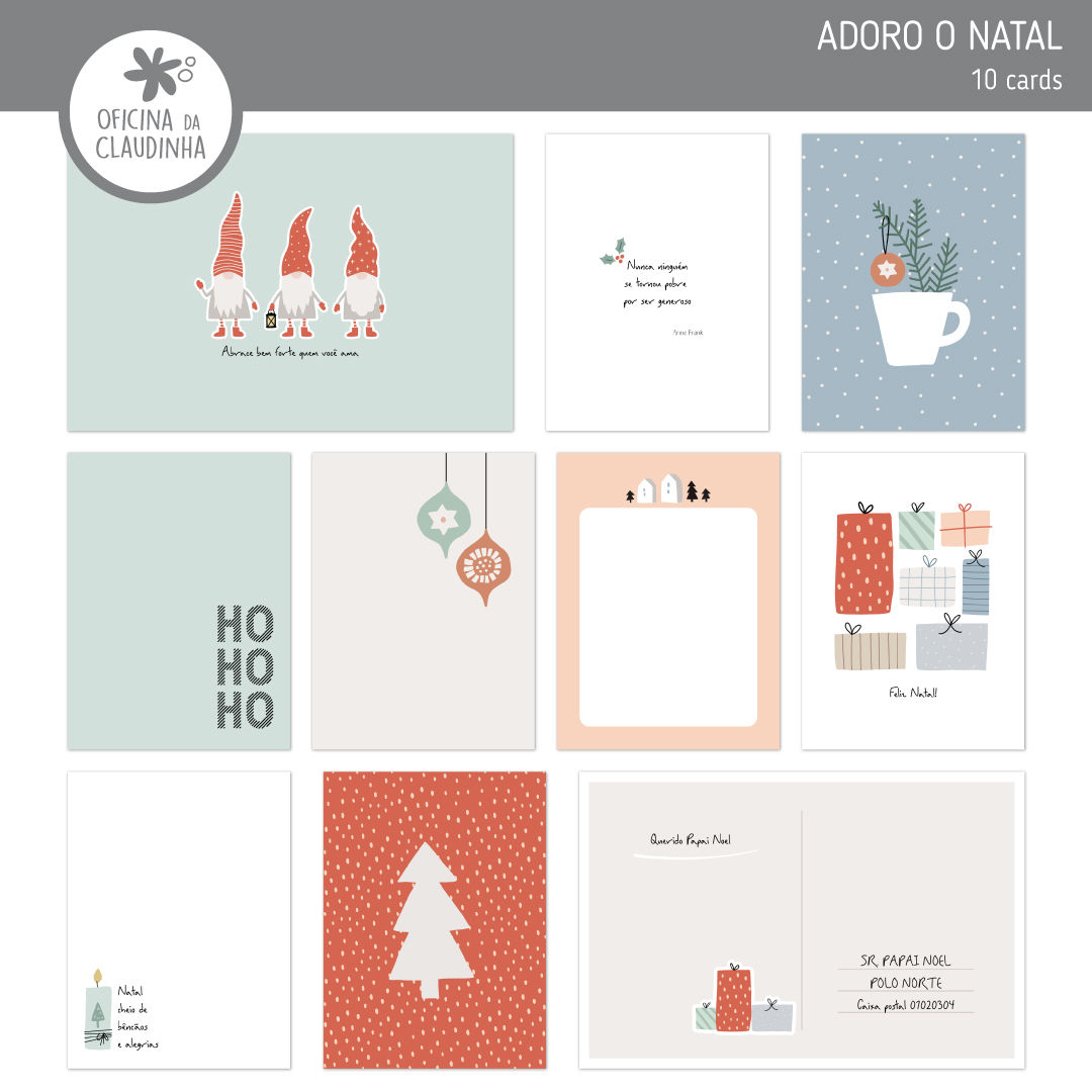Adoro o Natal | Cards digitais
