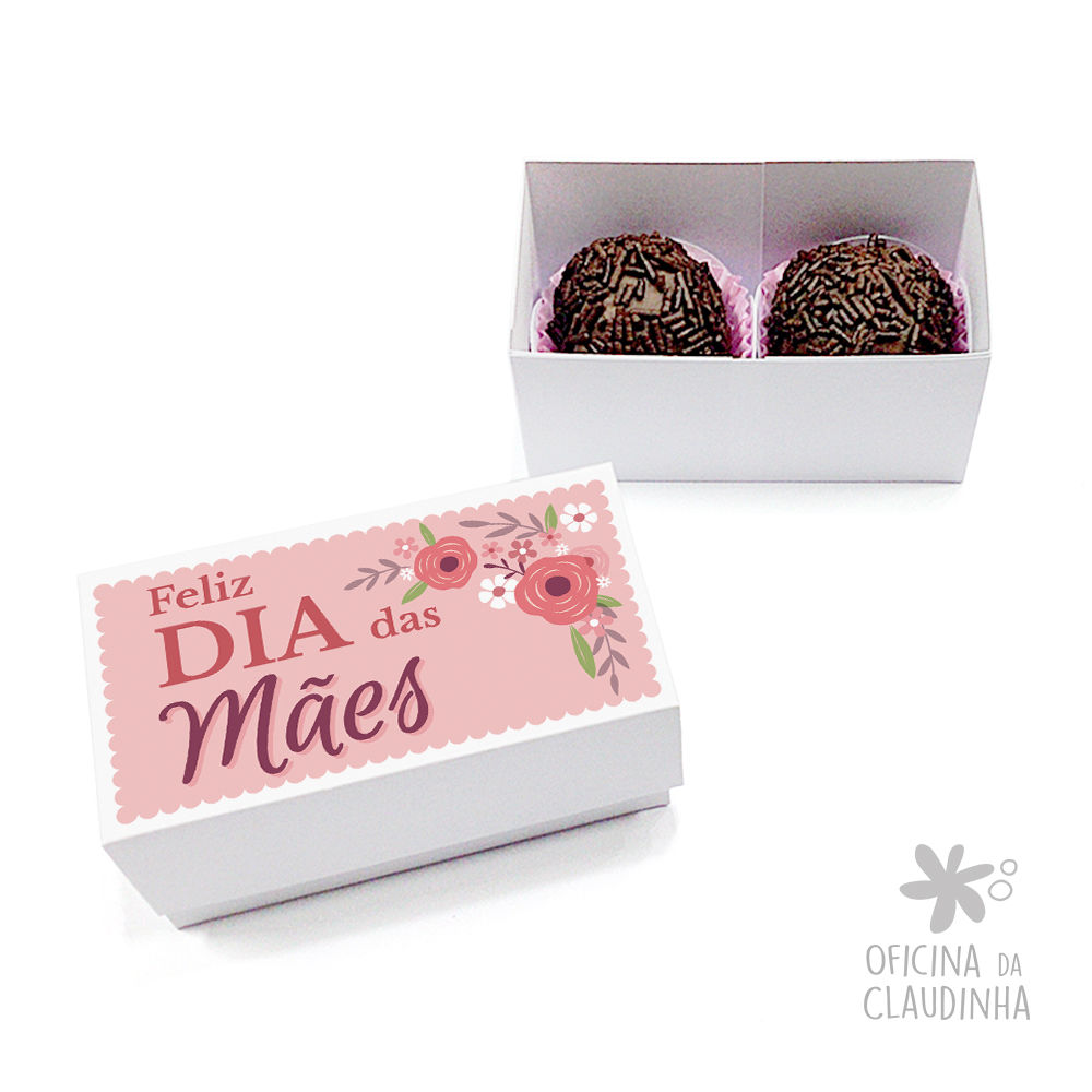 Caixa 2 Doces Mães - Rosa