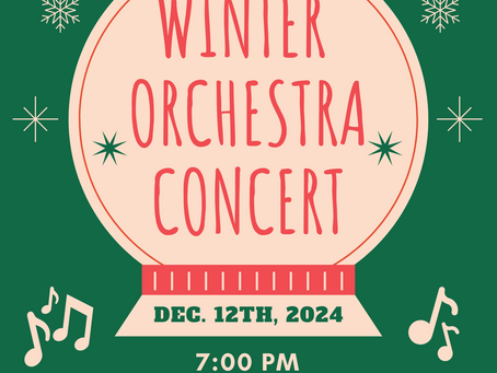 Winter Orchestra Concert - December 12th!