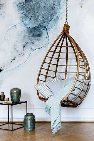 Gold Cocoon Chair