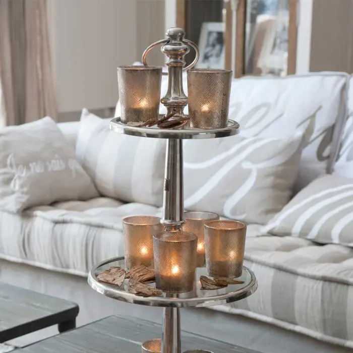 Miniaturbild: Rivièra Masion Berkeley Glass Cake Stand 3 Levels