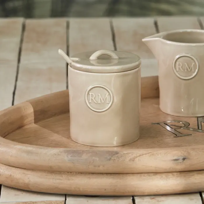 Rivièra Maison Portofino Zuckerdose mit Löffel