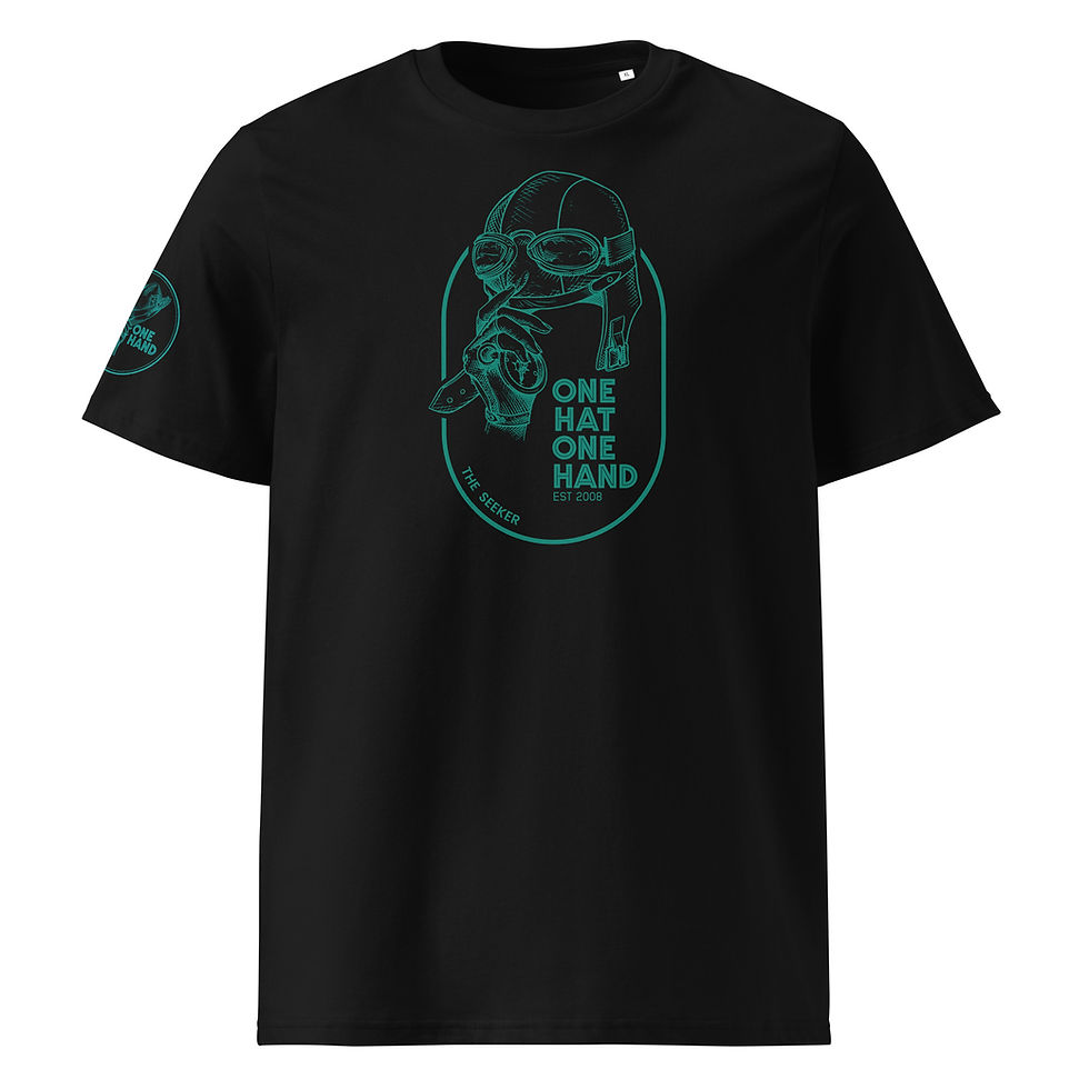 Unisex 100% organic cotton Black Tees