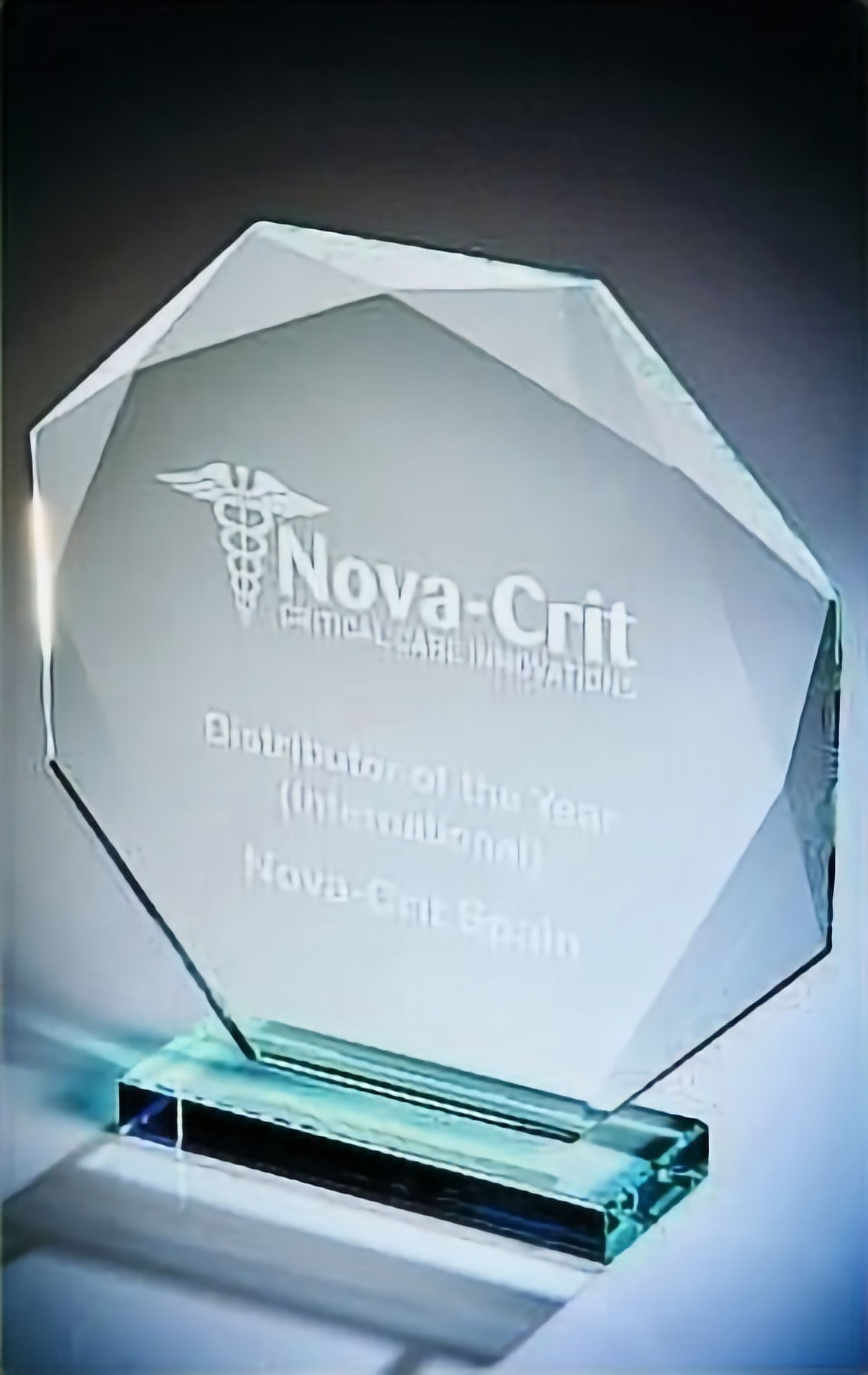 Crystal Octagon Award (In Presentation Case)