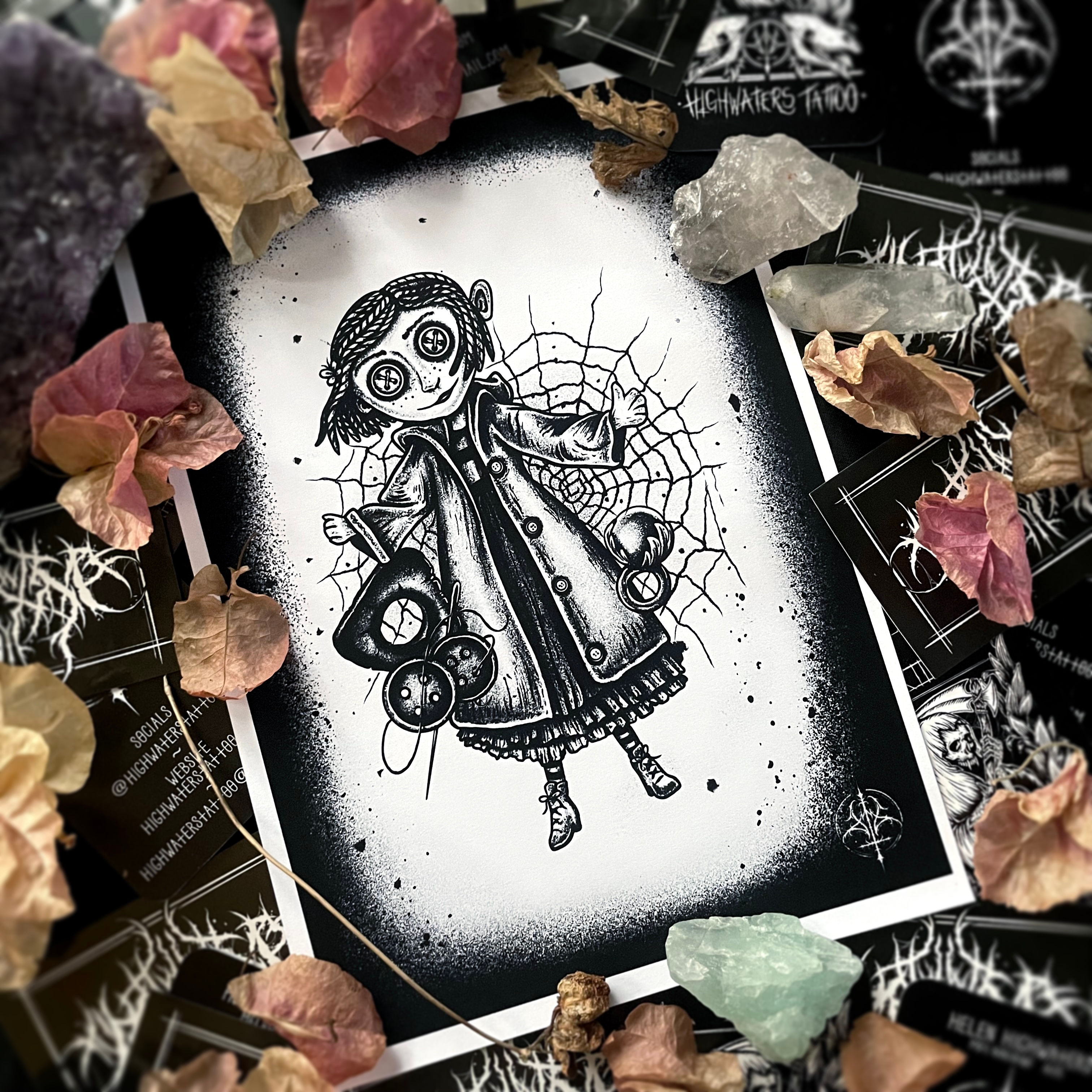 ‘Coraline Doll’ A5 Print