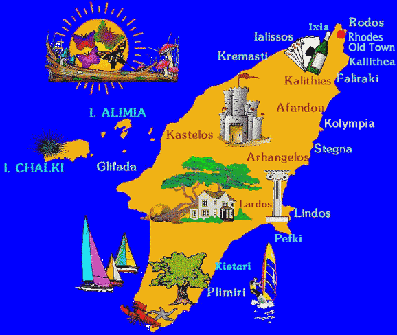 Kos/İstanköy haritası