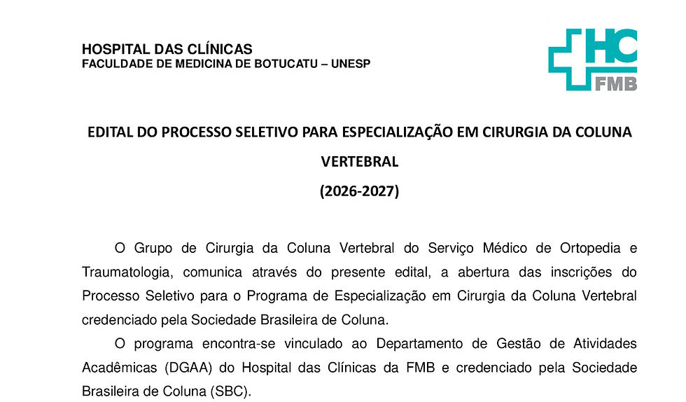 Estágio coluna UNESP 2026