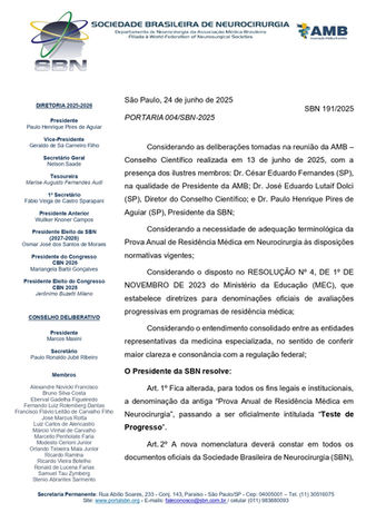 PORTARIA SBN n. 004/2025