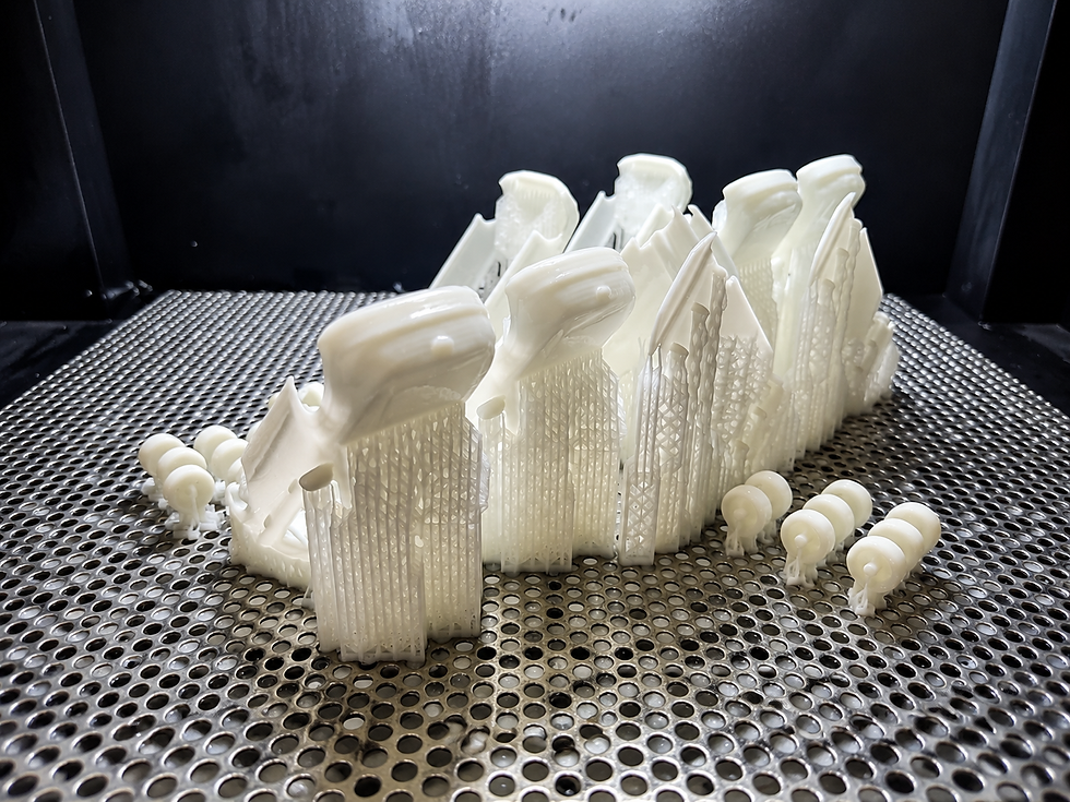High-precision SLA 3D printed parts with smooth surface finish