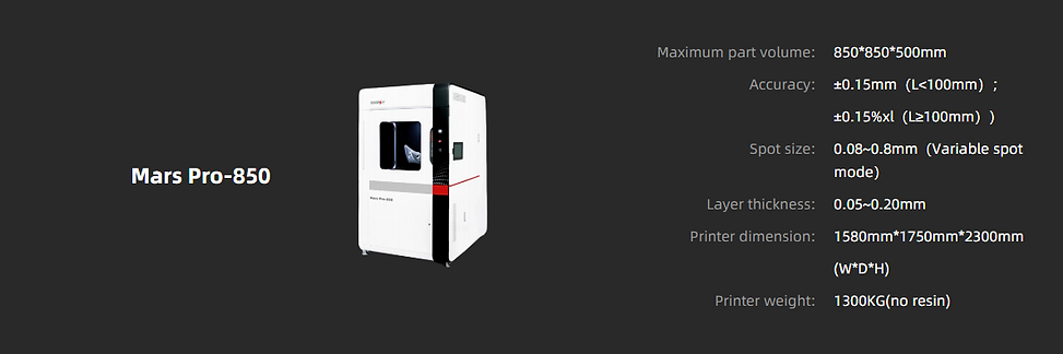 mars pro 850 specs