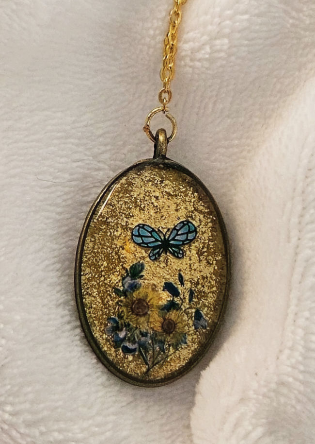 Butterfly and Sunflowers