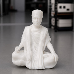 Highly detailed SLA 3D printed sculpture prototype