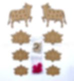 Pichwai Painting MDF Cow and Lotus Cutouts Art and Craft kit