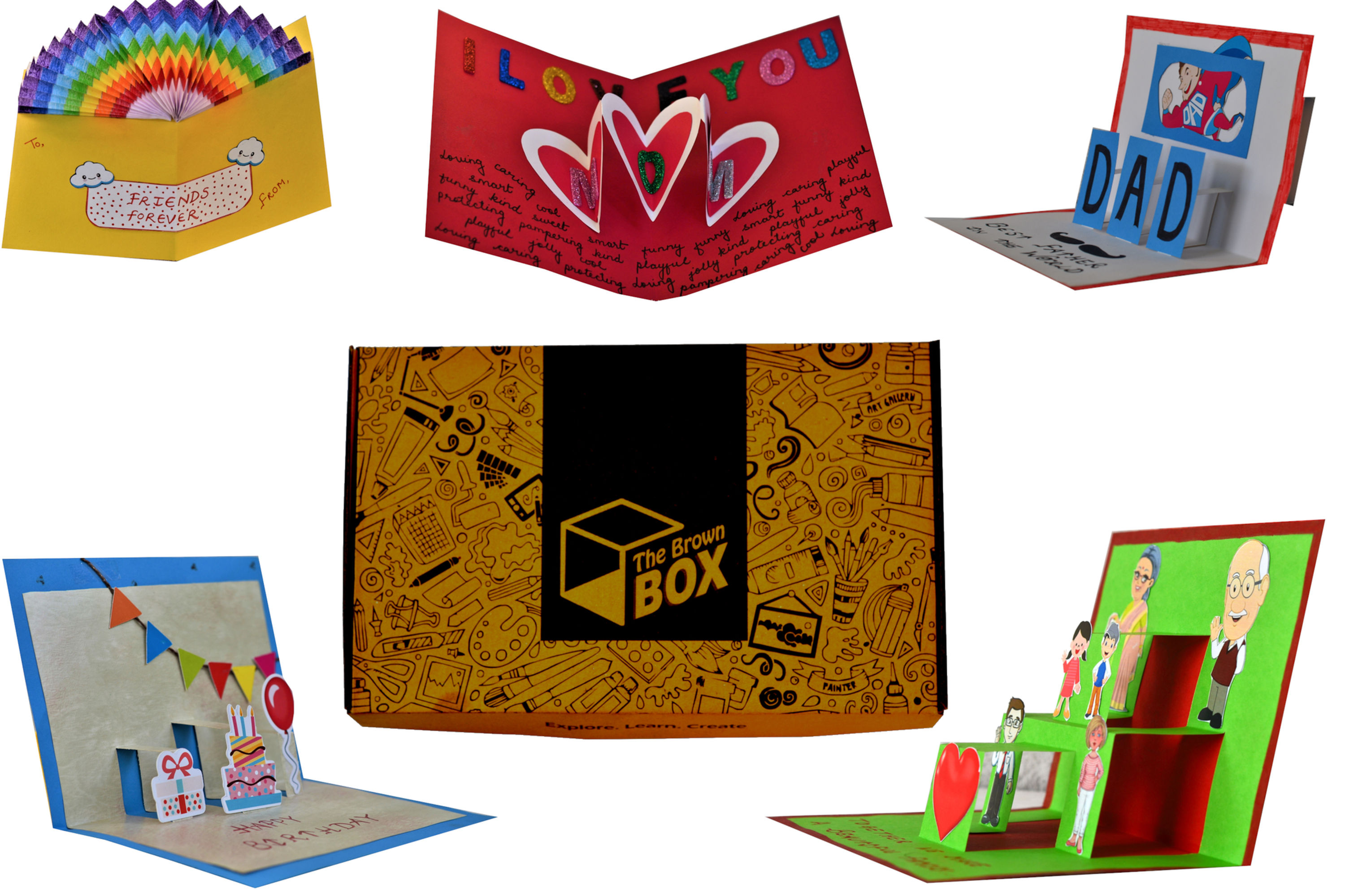 5 इन 1 DIY ग्रीटिंग कार्ड मेकिंग किट