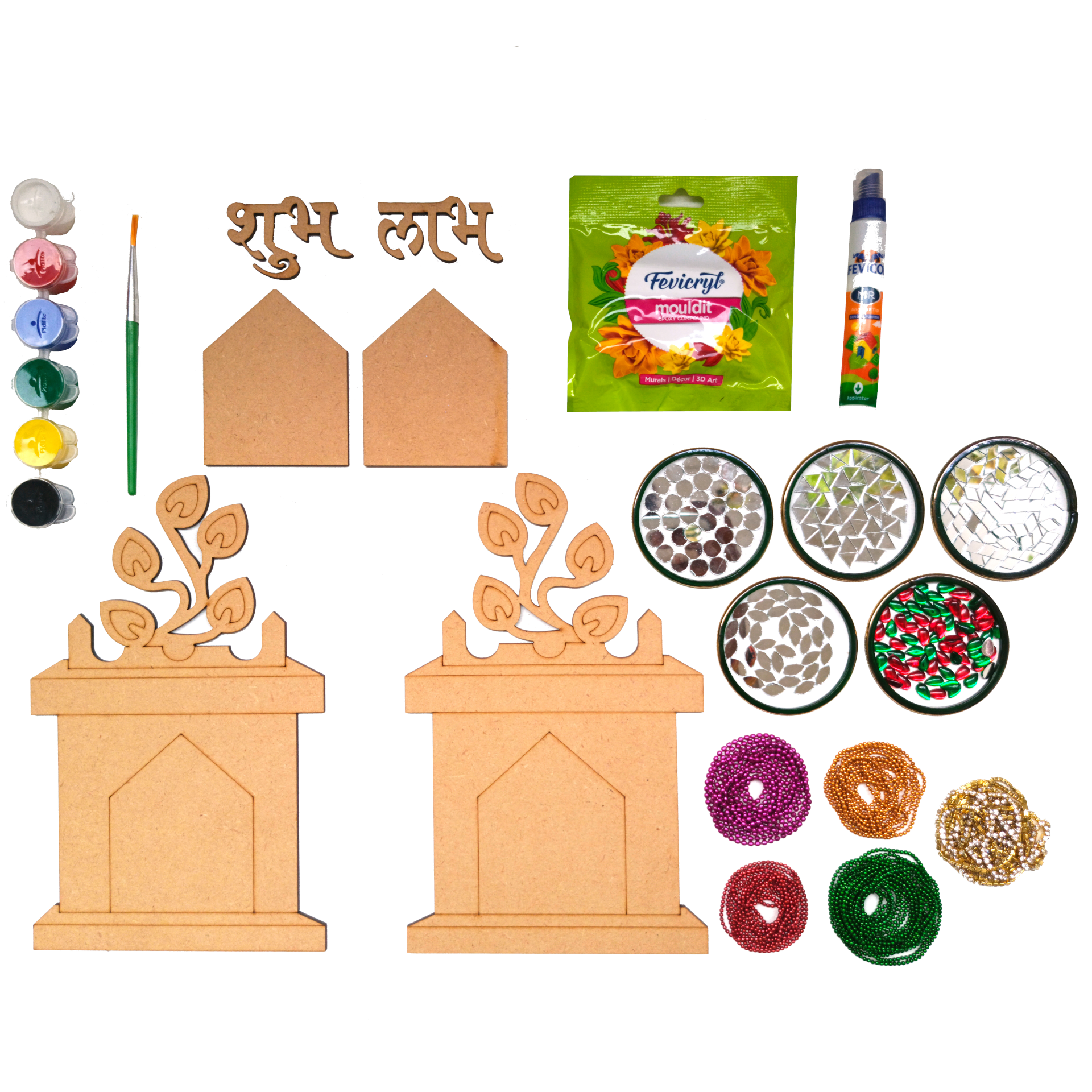 THE BROWN BOX-Lippan Art Kit (Shubh labh)