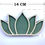 Miniature : The Brown Box 3 D Rangoli Making kit (Lotus, set of 10)