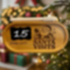Christmas Santa Countdown Bamboo Sign – Laser Engraved Bamboo magnetic