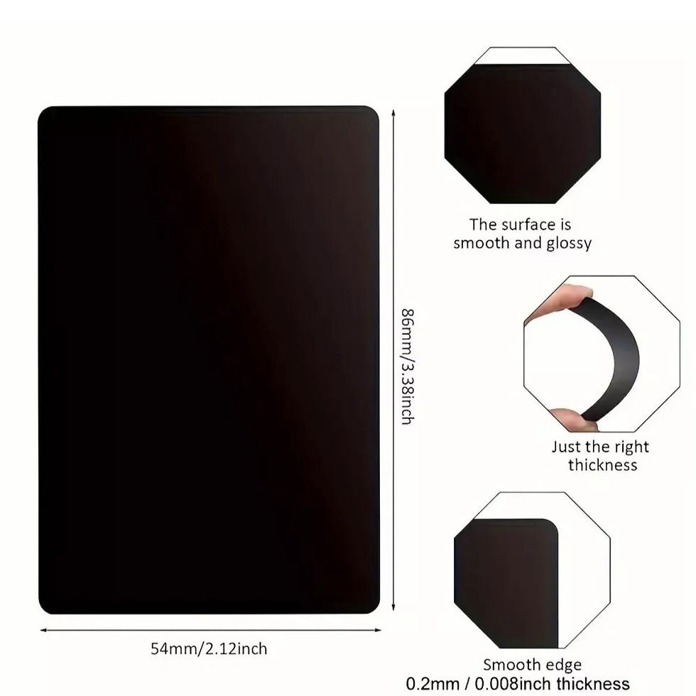 this image is the size of the metal card dimensions