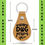 Thumbnail: pu leather keyring with a laser engraved design saying dog person