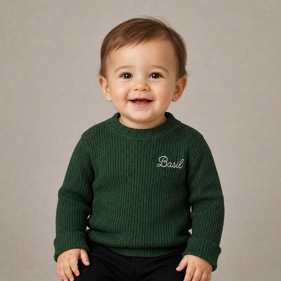 Thumbnail: 🍃 Pure Cotton Ribbed Kids’ Sweater Soft, breathable, and beautiful